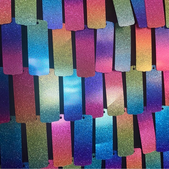 Sheer glam Plus Size Fun- Multiple Color - sparkle shimmer top - sequins - Picture 3 of 7